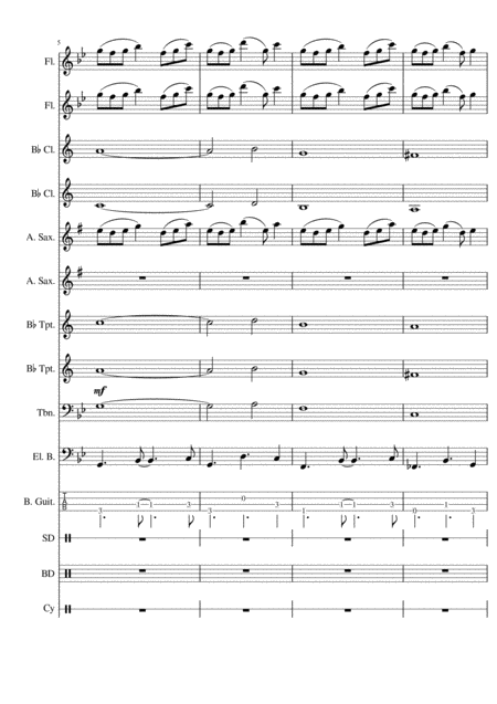 Radioactive Concert Band Arrangement Page 2