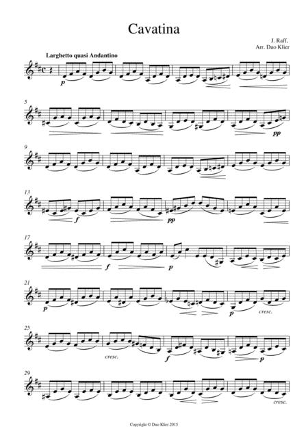 Raff Cavatina 2nd Violin Accompaniment Page 2