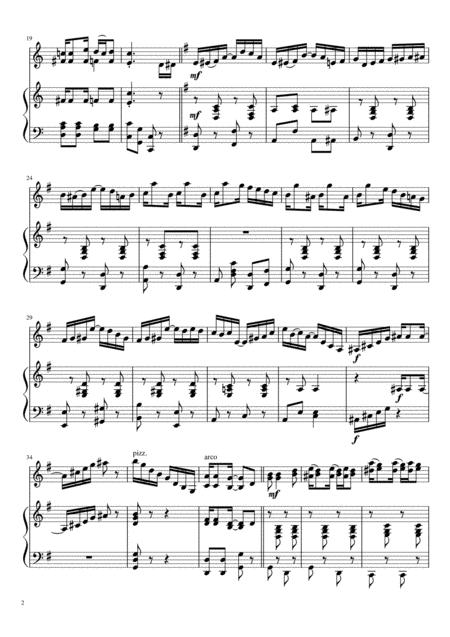 Ragtime Medley For Violin And Piano Page 2