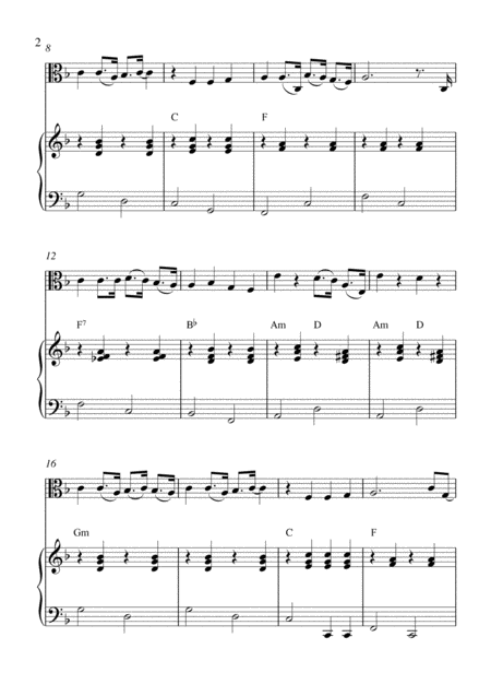 Raindrops Keep Fallin On My Head Viola Solo And Piano Accompaniment With Chords Page 2