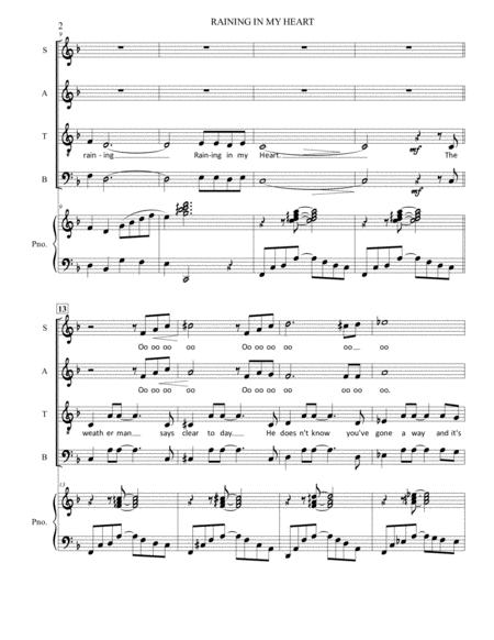 Raining In My Heart Satb Piano Page 2