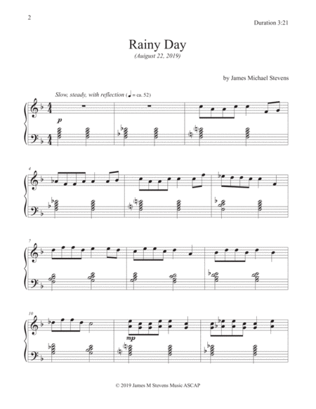 Rainy Day Reflective Piano Page 2