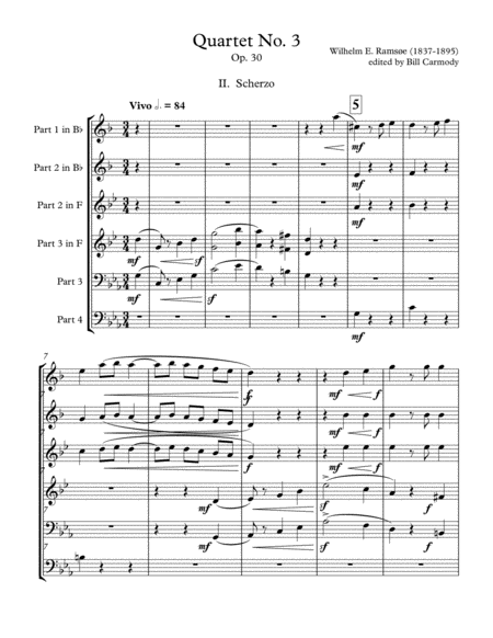 Ramsoe Brass Quartet No 3 2nd Mvt Page 2
