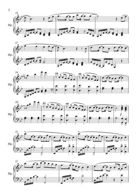 Rather Be Pedal Harp Solo Page 2