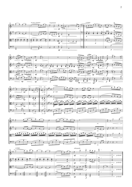 Ravel Pavane For A Dead Princess For String Quartet Cr301 Page 2