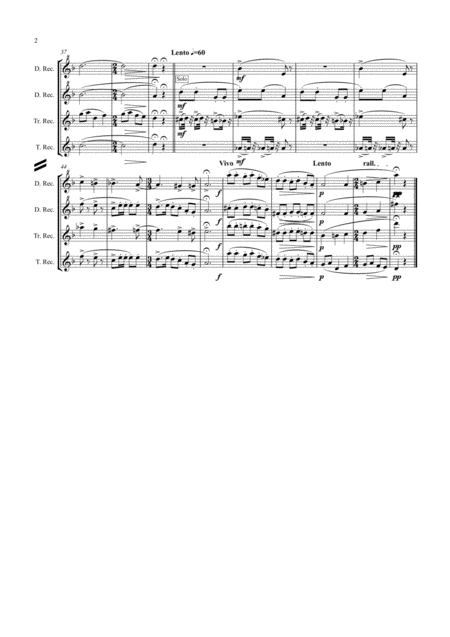 Ravel Trois Chansons Three Songs Includes Three Lovely Birds Of Paradise Recorder Quartet Page 2