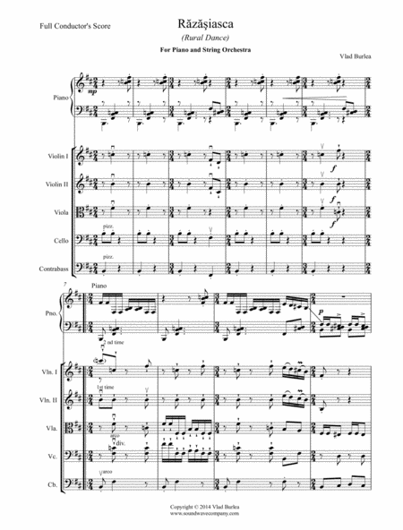 Razasiasca Rural Dance For Piano And String Orchestra Page 2