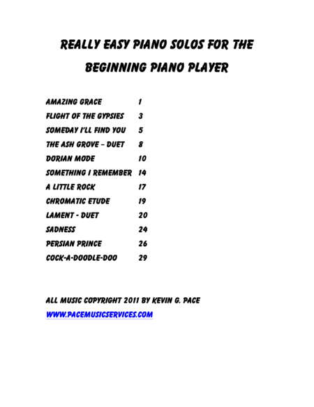 Really Super Easy Fun Cool Amazing Awesome Groovy Easy To Play Piano Solos Page 2