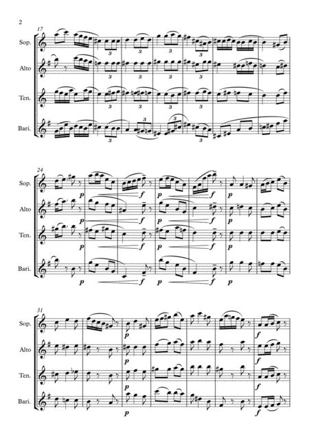 Red From Rainbow Suite Saxophone Quartet Page 2