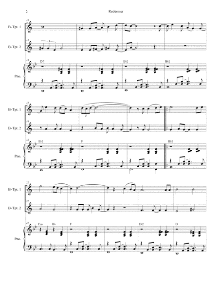 Redeemer Duet For Bb Trumpet Page 2