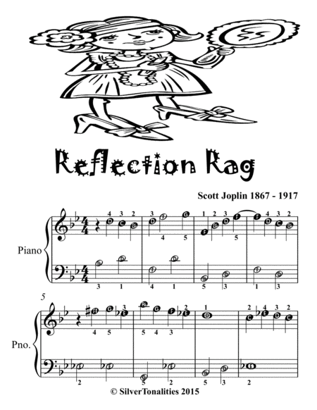 Reflection Rag Easiest Piano Sheet Music For Beginner Pianists Tadpole Edition Page 2