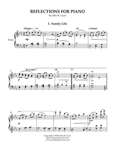 Reflections For Piano John M Licari Solo Piano Page 2