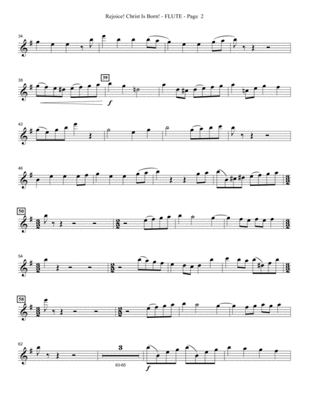 Rejoice Christ Is Born Flute Page 2