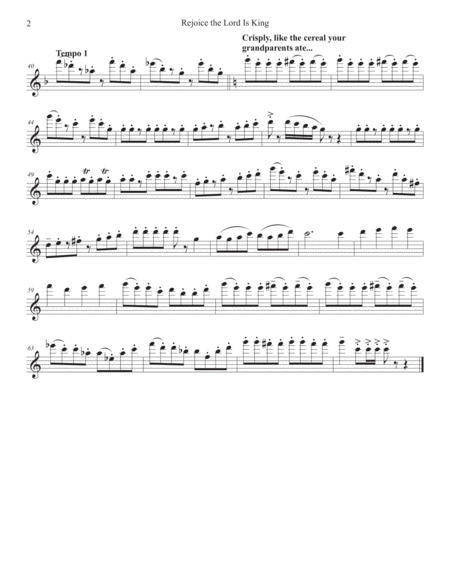 Rejoice The Lord Is King Flute Quartet Page 2