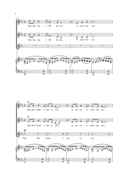 Remember Me A Song For Communion Page 2