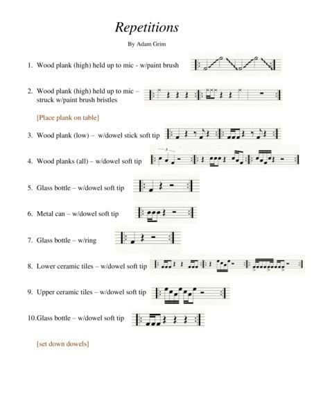 Repetitions Page 2