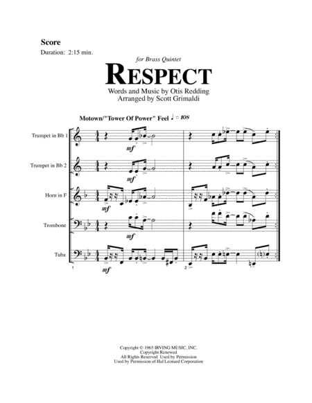 Respect For Brass Quintet Page 2
