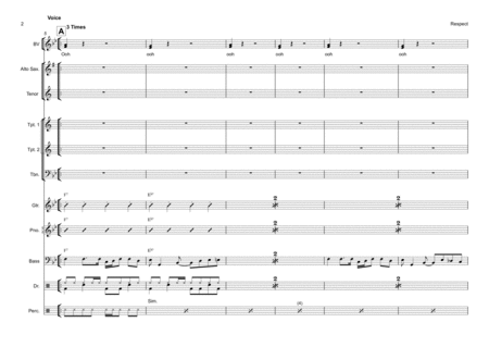 Respect Vocal With Small Band 3 4 Horns Key Of Bb Page 2