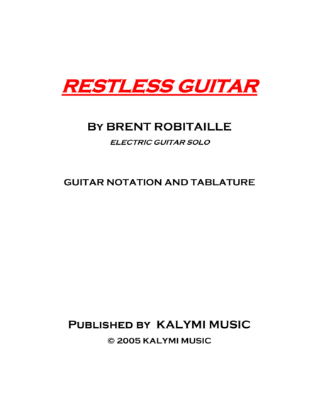 Restless Guitar Electric Guitar Solo Page 2