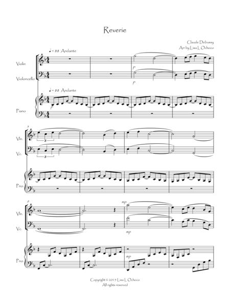 Reverie For Violin Cello Duet With Piano Page 2