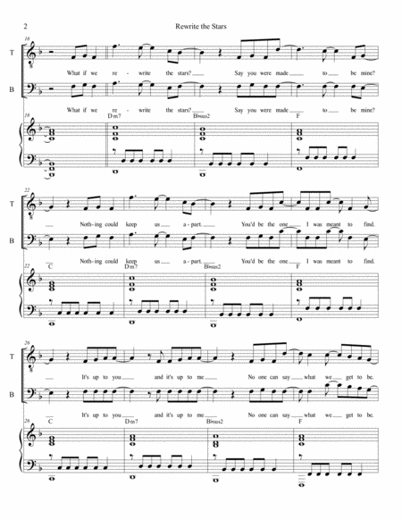 Rewrite The Stars Satb By Benj Pasek And Justin Paul Arranged By Sarah Jaysmith Page 2