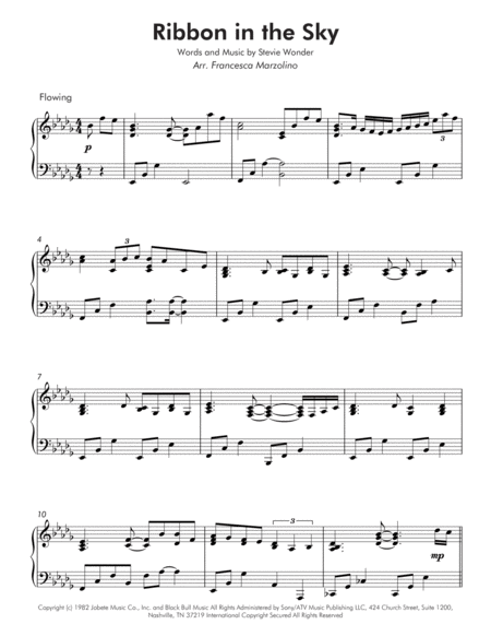 Ribbon In The Sky Late Intermediate Piano Page 2