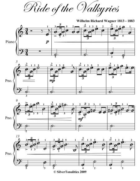 Ride Of The Valkyries Easy Piano Sheet Music Page 2