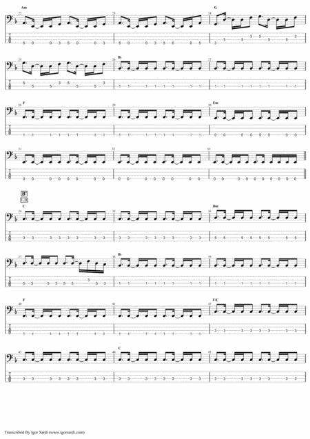 Ride The Wild Wind Queen John Deacon Complete And Accurate Bass Transcription Whit Tab Page 2