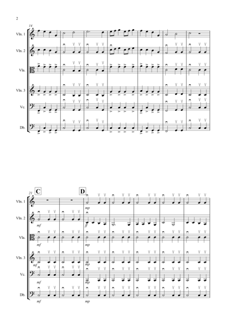 Rigaudon By Purcell For String Orchestra Page 2