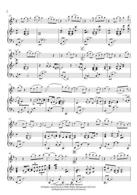 Right Here Waiting Piano Tenor Sax Easy Page 2