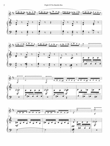 Rimsky Korsakov Flight Of The Bumble Bee For Clarinet And Piano Page 2