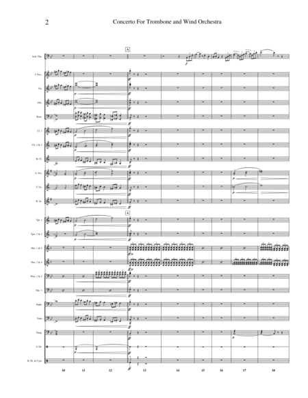 Rimsky Korsakov Trombone Concerto Transcribed For Concert Band Page 2