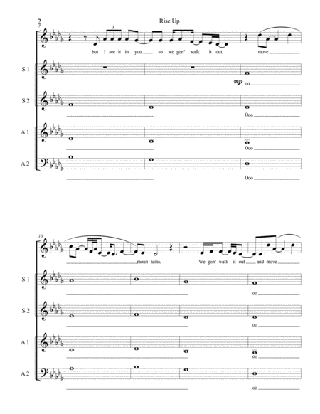 Rise Up A Cappella Page 2