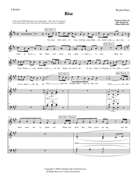 Rise Vocal Parts Rocket Boysthe Musical Page 2