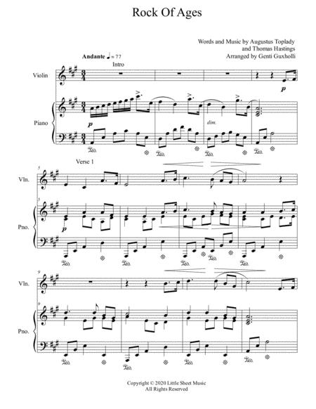 Rock Of Ages Sacred Violin And Piano Page 2
