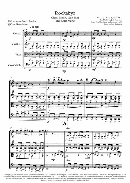 Rockabye String Quartet Page 2