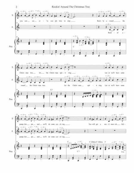 Rockin Around The Christmas Tree For 2 Part Choir Sa Page 2