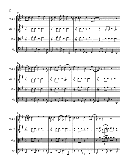 Rockin Around The Christmas Tree String Quartet Page 2