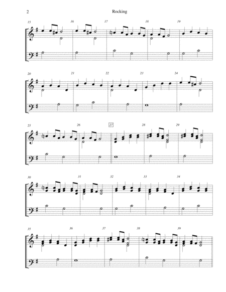 Rocking Czech Christmas Carol For 2 Octave Handbell Choir Page 2