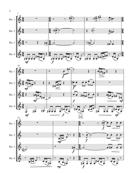 Roguery For Horn Quartet Page 2