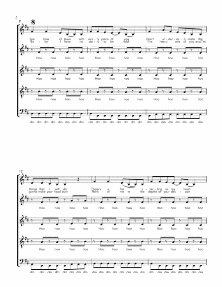 Rolling In The Deep Adele Satb A Cappella Page 2