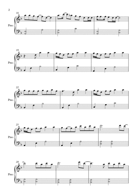 Rolling In The Deep D Minor By Adele Easy Piano Page 2