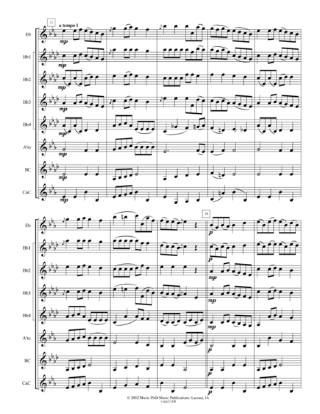 Romance For Clarinet Choir Adapted From Clarinet Concerto No 3 By Karl Stamitz Page 2