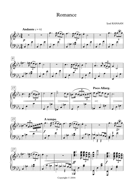 Romance For Piano Page 2