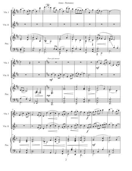 Romance For Two Violins Page 2