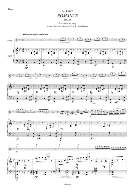 Romance For Violin Harp Page 2