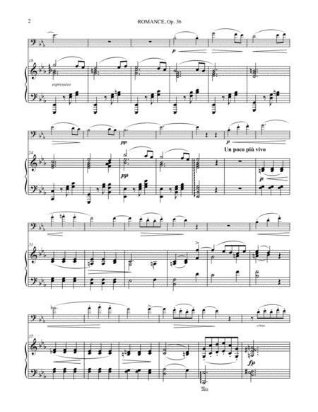 Romance Opus 36 For Euphonium Piano Page 2