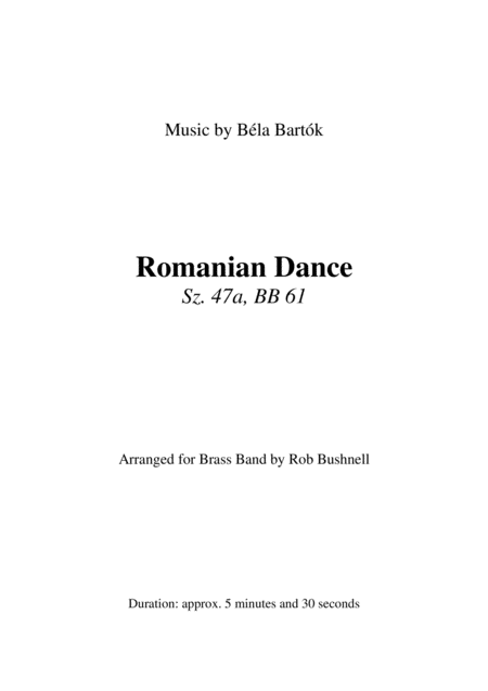 Romanian Dance Bartok Brass Band Page 2