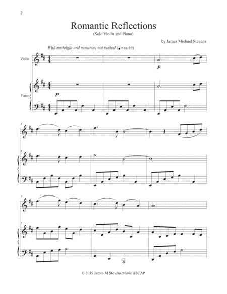 Romantic Reflections Violin Piano Page 2