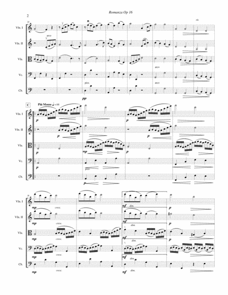 Romanza Op 16 For String Orchestra Page 2